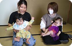 ママさん同士のあいさつ